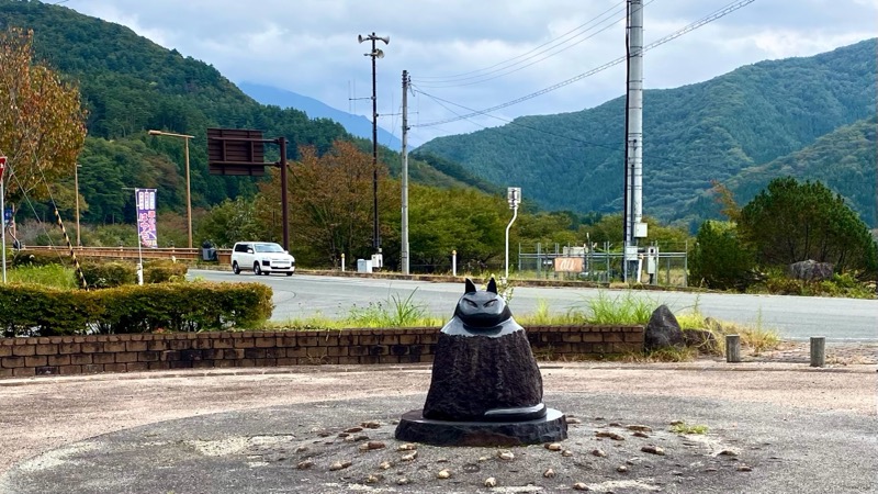 道の駅はやちね　猫のオブジェ　岩手の道の駅