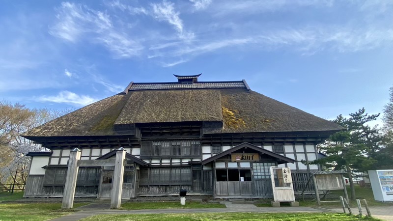 道の駅もりた　茅葺きの家　青森県の道の駅